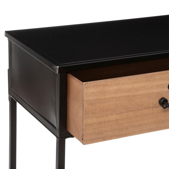 Console 2 Drawers - Baris - Black - L. 112 cm