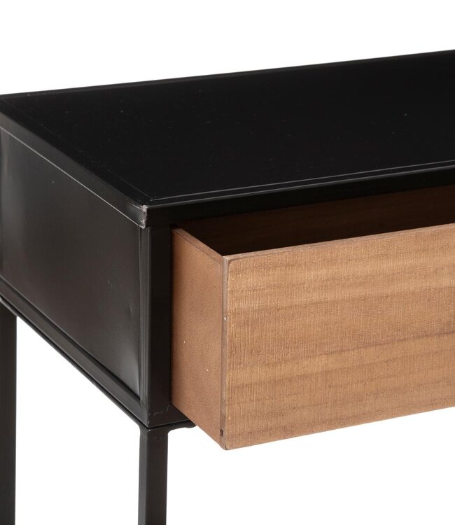 Console 2 Drawers - Baris - Black - L. 112 cm