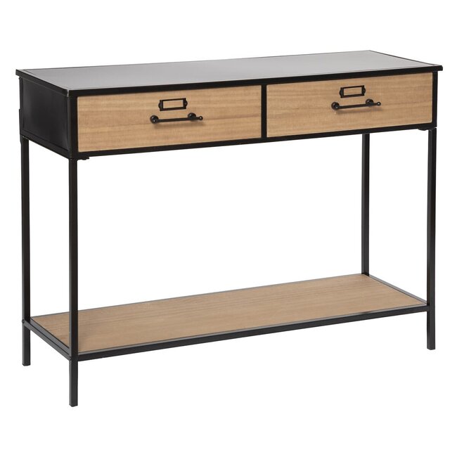 Console 2 Drawers - Baris - Black - L. 112 cm