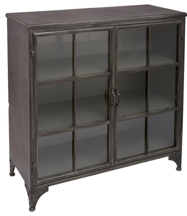 Sideboard with 2 doors - Broc - Grey - 102x101 cm