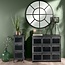 Chest of drawers - Chiffonier - Black Metal, 9 Drawers - Broc