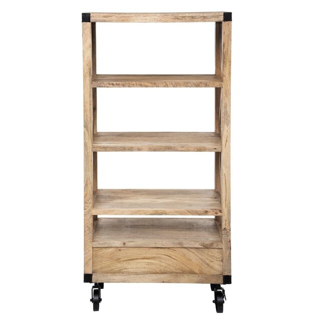 Boekenkast - Silas - Mangohout - 90x180 cm