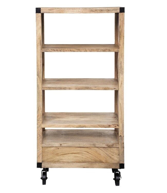 Boekenkast - Silas - Mangohout - 90x180 cm