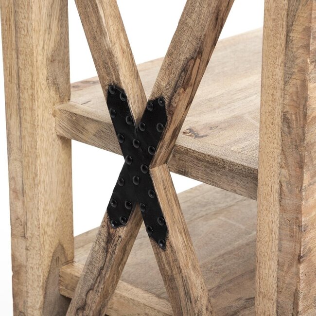 Boekenkast - Silas - Mangohout - 90x180 cm