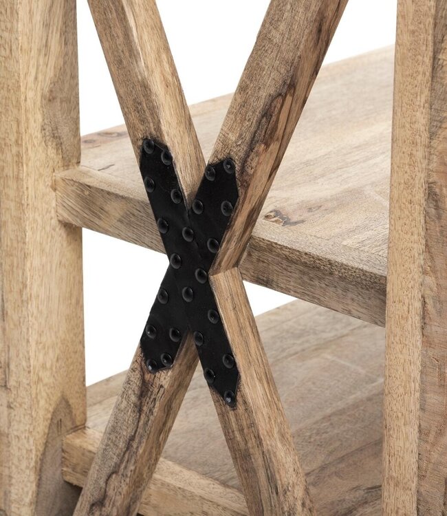 Boekenkast - Silas - Mangohout - 90x180 cm