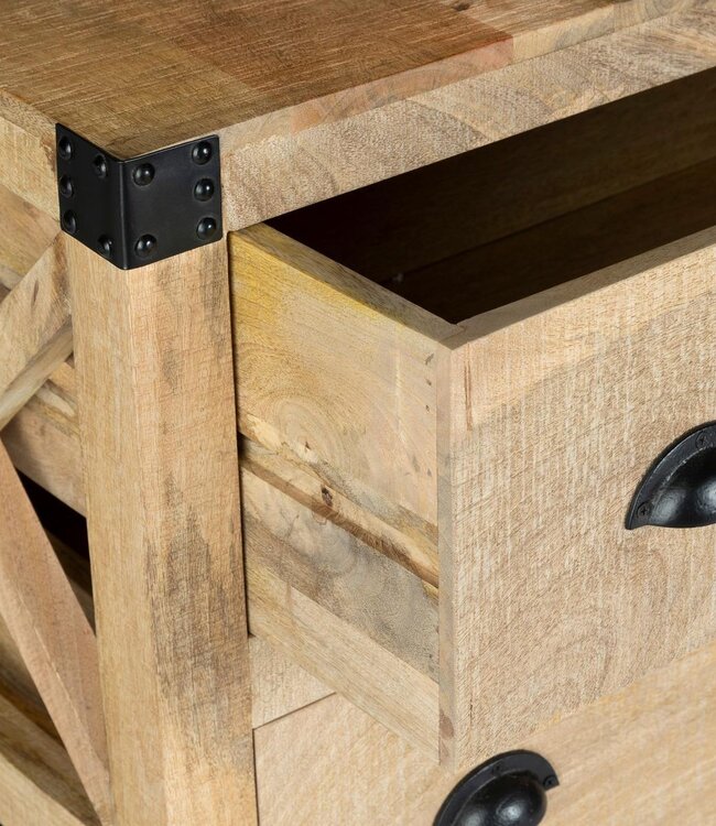 Sideboard for 6 drawers - Silas - Mango wood - 150x40 cm