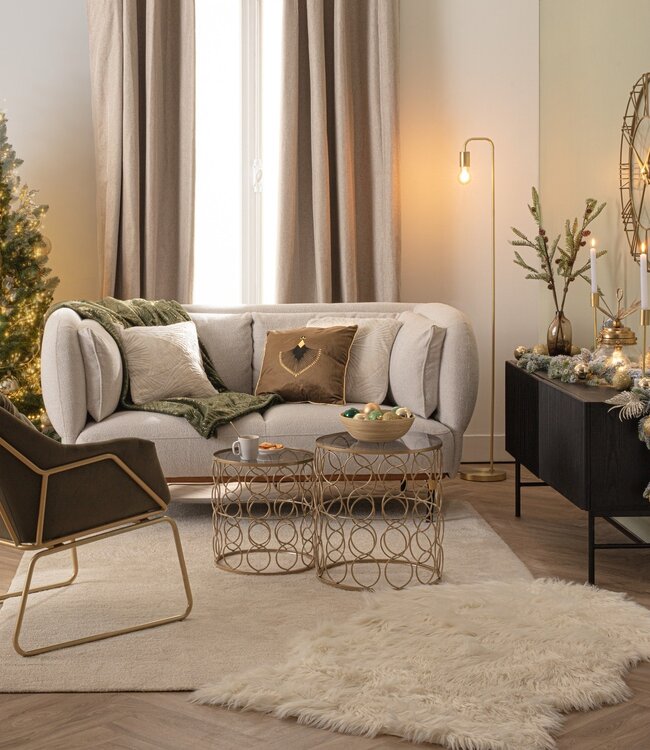 Sofa - Isée – 2-seater - mouse grey - contemporary design