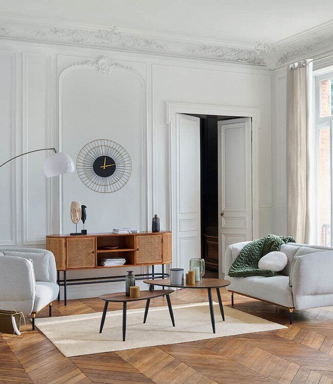 Sofa - Isée – 2-seater - mouse grey - contemporary design