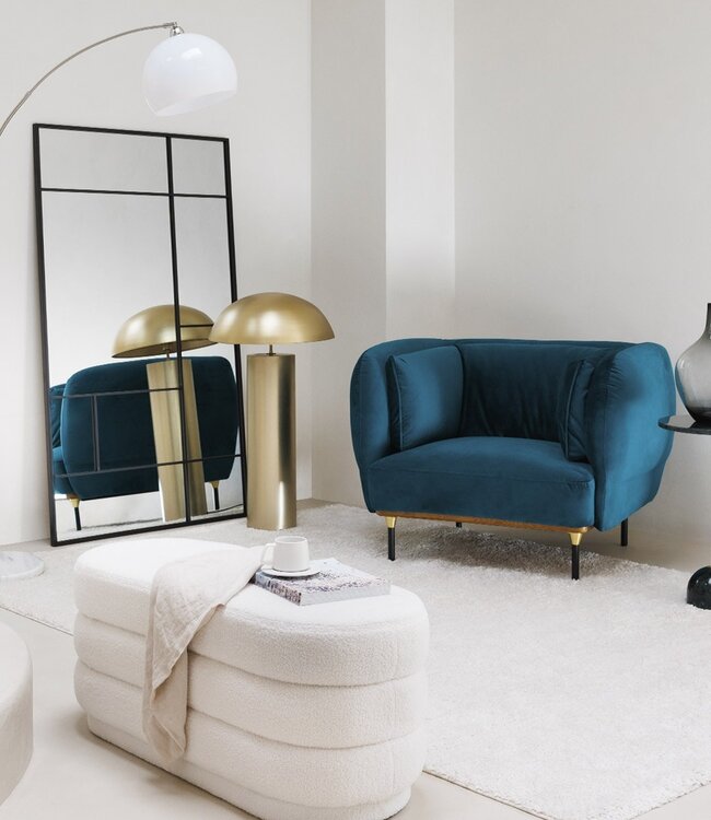 Fauteuil - Isée - muisgrijs - eigentijds design