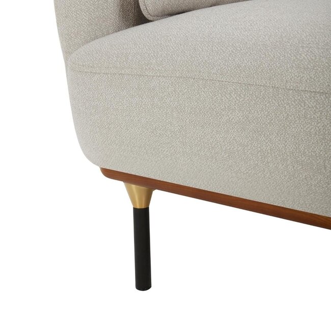 Fauteuil - Isée - muisgrijs - eigentijds design