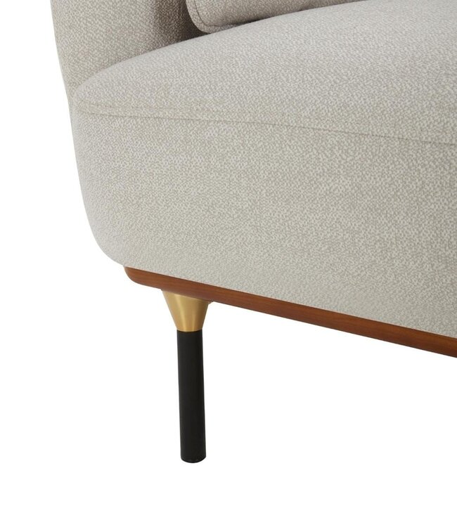 Armchair - Isée - mouse grey - contemporary design