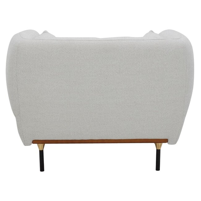 Fauteuil - Isée - muisgrijs - eigentijds design