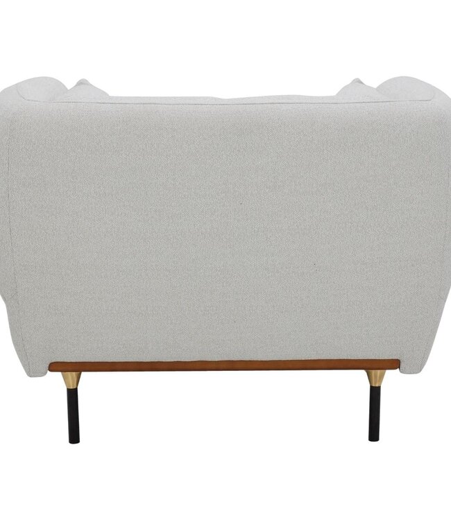 Fauteuil - Isée - muisgrijs - eigentijds design