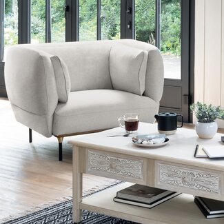 Atmosphera Sessel - Isée - mausgrau - modernes Design