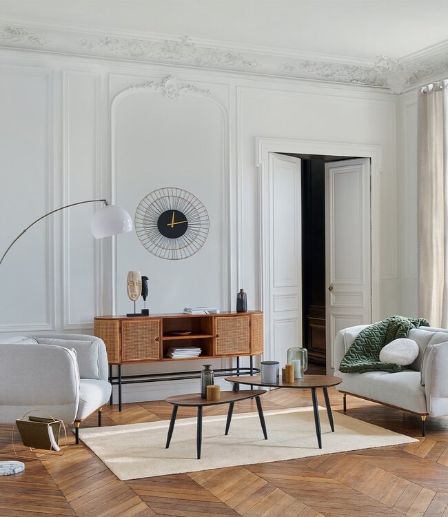 Fauteuil - Isée - muisgrijs - eigentijds design