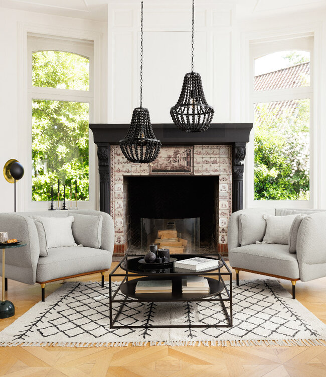 Armchair - Isée - mouse grey - contemporary design