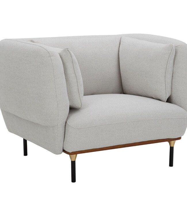 Armchair - Isée - mouse grey - contemporary design