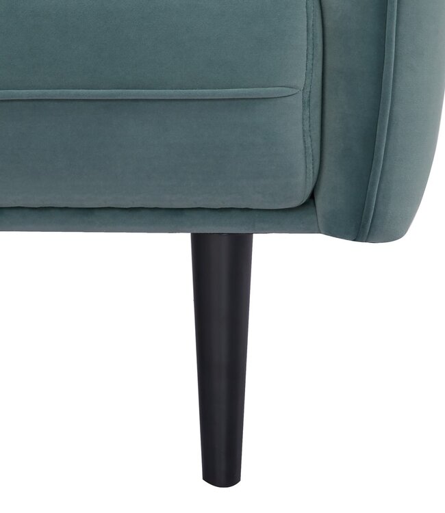 Sofa Bed - Daria - 3-seater - Velvet - Celadon Green - Retro Style