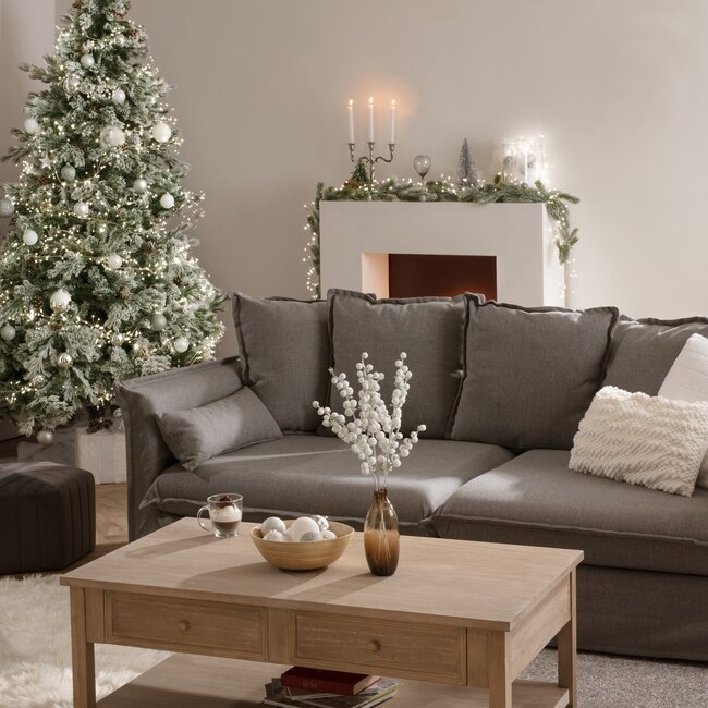 Bank - Odilon - 3-zits - Grijs - Comfortabel en Trendy