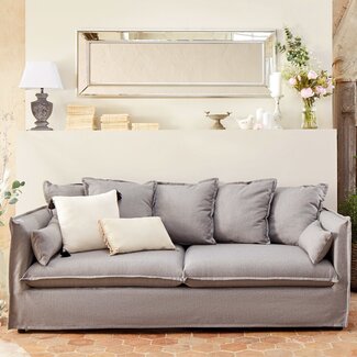 Atmosphera Sofa - Odilon - 3-Sitzer - Grau - Bequem und trendig
