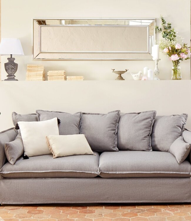 Sofa - Odilon - 3-seater - Grey - Comfortable and Trendy