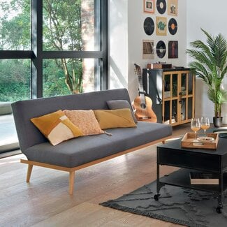 Atmosphera Sofa bed - Dohan - 3-seater - Slate gray
