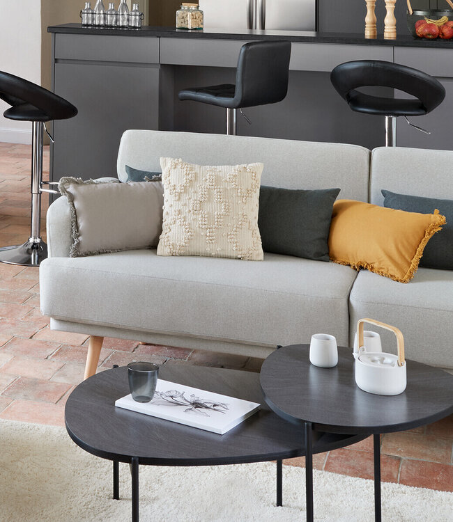 Convertible Sofa - Jack - 3-Seater - Mouse Grey