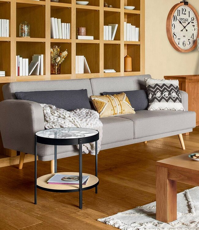 Convertible Sofa - Jack - 3-Seater - Mouse Grey