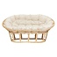 Atmosphera Bench - Mamasan - 2-seater - Rattan - White - Ethnic-Chic Design