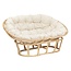Atmosphera Bench - Mamasan - 2-seater - Rattan - White - Ethnic-Chic Design