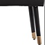 Velvet bench - Salome - Black - 100x35 cm