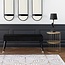 Velvet bench - Salome - Black - 100x35 cm