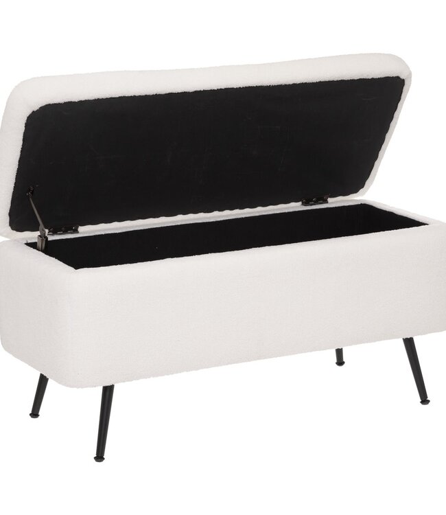 Storage Bench - Aurora - White - 100x40 cm