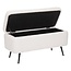 Atmosphera Aurora Storage Bench - White, 100 cm