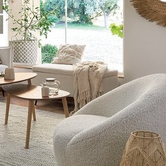 Atmosphera Aurora Storage Bench - White, 100 cm