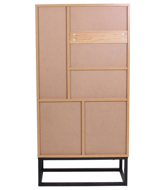 Industrial Bookcase - 120 cm High - Abbott
