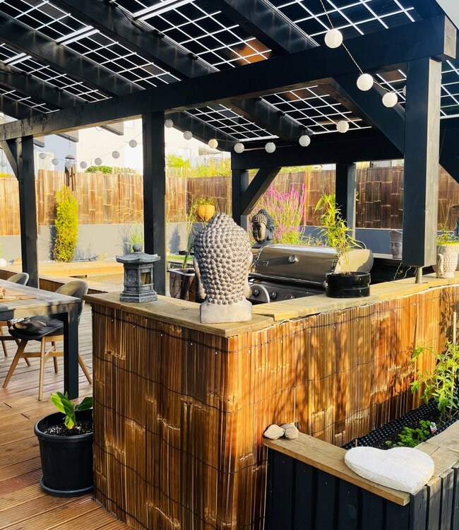 Privacyscherm - Schutting  - Licht Bamboe - 150 x 300cm