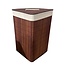 Bamboo Laundry Basket - Corner Model - 72L - Brown