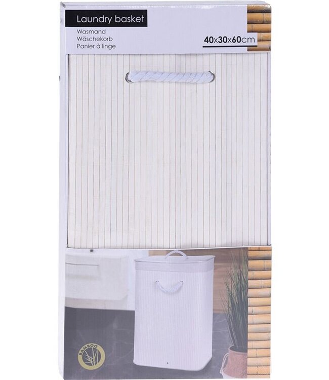 Folding Laundry Basket – Bamboo