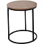 Side Tables Set of 2 - Wood and Metal