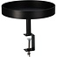 Tray table with clamp - metal - Ø28 cm - Black