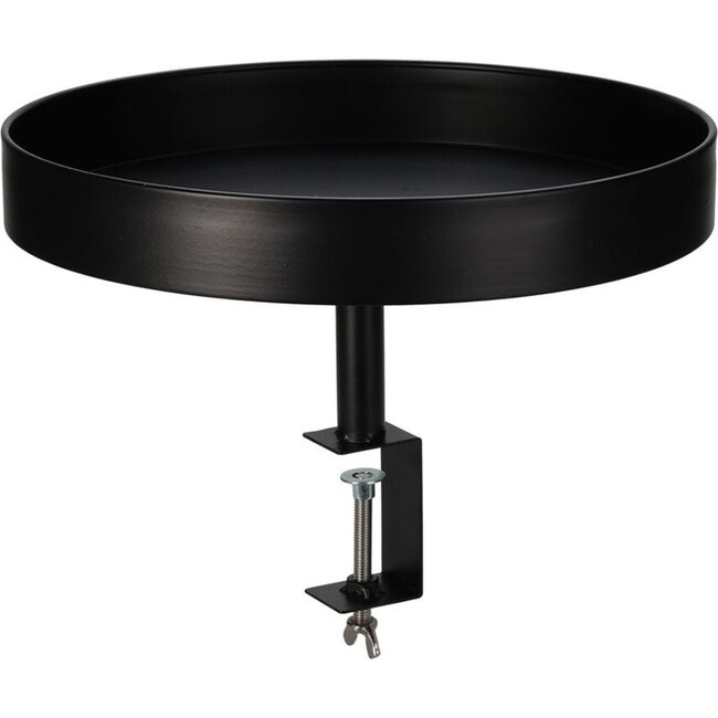 Tray Table with Clamp – Black – Ø36 cm