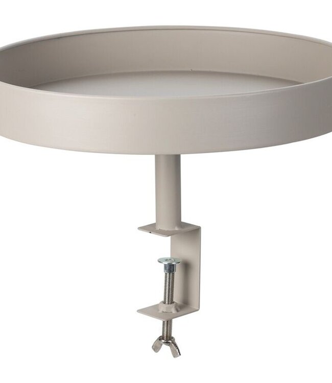 Tray Table with Clamp – Taupe – Ø36 cm