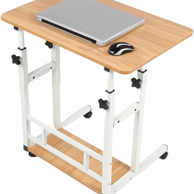 Mobile Laptop Table – Height Adjustable – 80x40 cm