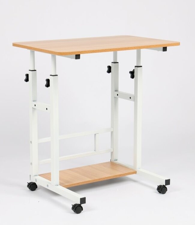 Laptoptafel met Rem - Bruin -  80x40 cm