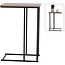Side Table with Metal and Wood – Sofa Table
