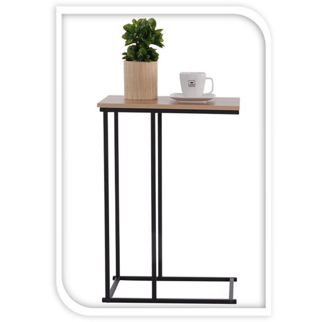 Side Table with Metal and Wood – Sofa Table