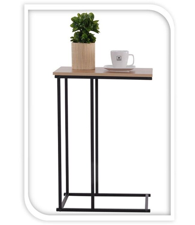Side Table with Metal and Wood – Sofa Table