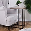 Side Table with Metal and Wood – Sofa Table