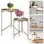Trends4You Taupe Side Tables Set of 2